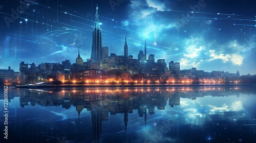 "Futuristic Metropolis: Cityscapes Illuminated by Neon Dreams