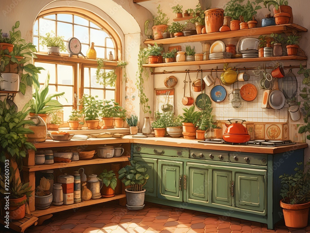 Culinary Delights: A Vintage-Inspired Kitchen Collection