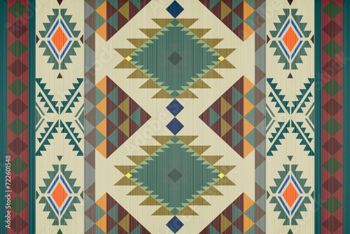 
Southwestern Style - The geometric southwestern Aztec pattern makes a statement with rich colors that are easy to coordinate with a range of decor styles. photo