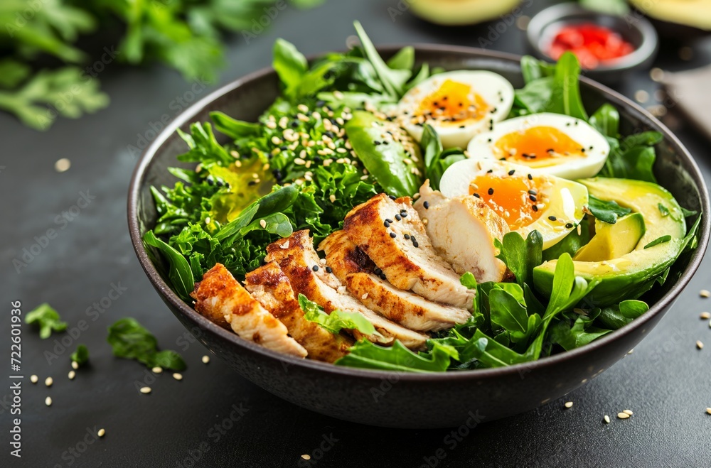 Keto-friendly grilled chicken salad Keto-friendly grilled chicken salad
