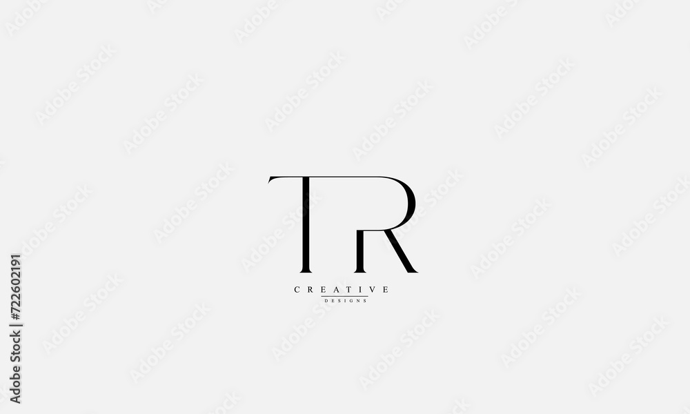 Alphabet letters Initials Monogram logo TR RT T R Alphabet letters Initials Monogram logo TR RT T R