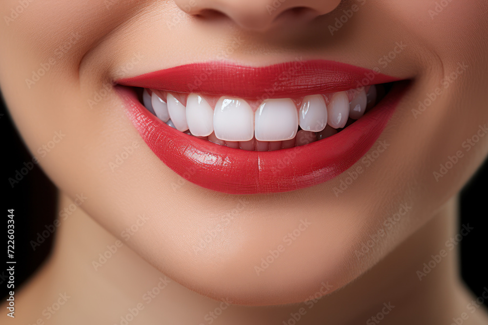 A dazzling smile with immaculate teeth, reflecting the cleanliness and care associated with good oral hygiene. Generative Ai. A dazzling smile with immaculate teeth, reflecting the cleanliness and care associated with good oral hygiene. Generative Ai.