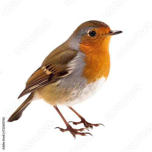 robin isolated on white © Anum