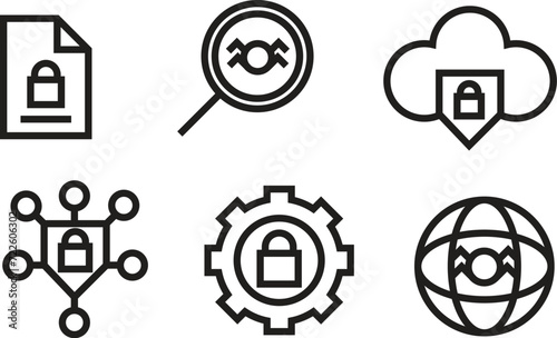 Simple Cyber Security Icon