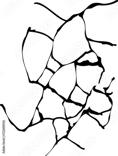 リアルなひび割れパターン