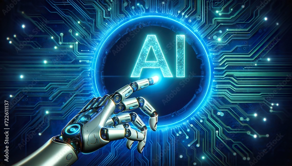 AI shapes the future as a smart robot hand meets human, Artificial Intelligence drives technology, highlighting human-AI connection, AI’s intelligence in every interaction. AI shapes the future as a smart robot hand meets human, Artificial Intelligence drives technology, highlighting human-AI connection, AI’s intelligence in every interaction.