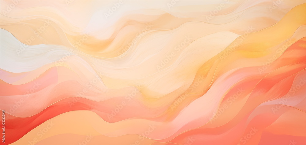 Coral sunrise in the mountains, soft abstract background or wallpaper 006