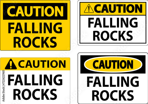 Wallpaper Mural Caution Sign, Falling Rocks Torontodigital.ca