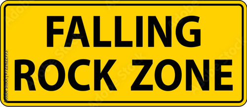 Caution Sign, Falling Rock Zone