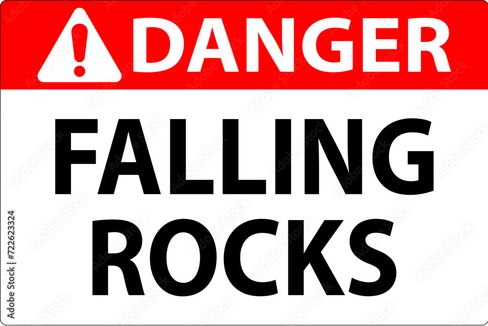 Danger Sign, Falling Rocks
