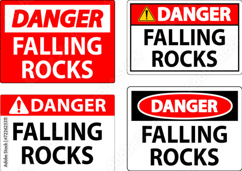 Danger Sign, Falling Rocks