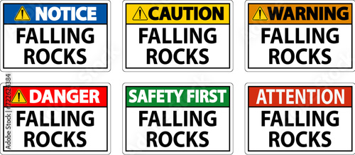 Danger Sign, Falling Rocks