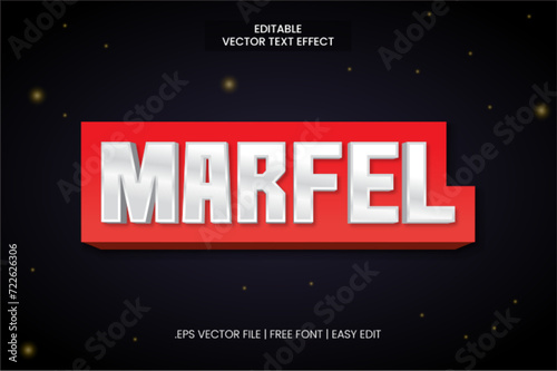 Marvel style text effect