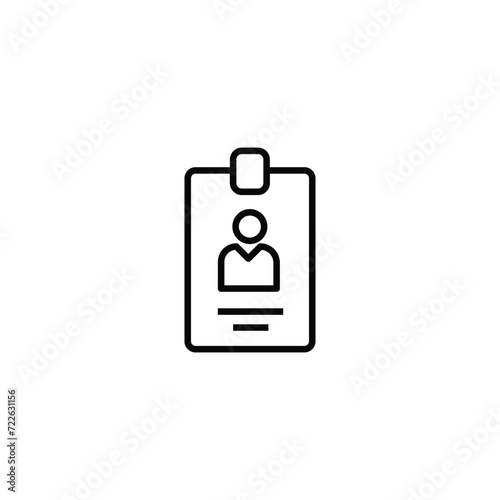 ID Card icon in vector. Logotype