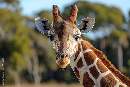 funny african giraffe animal