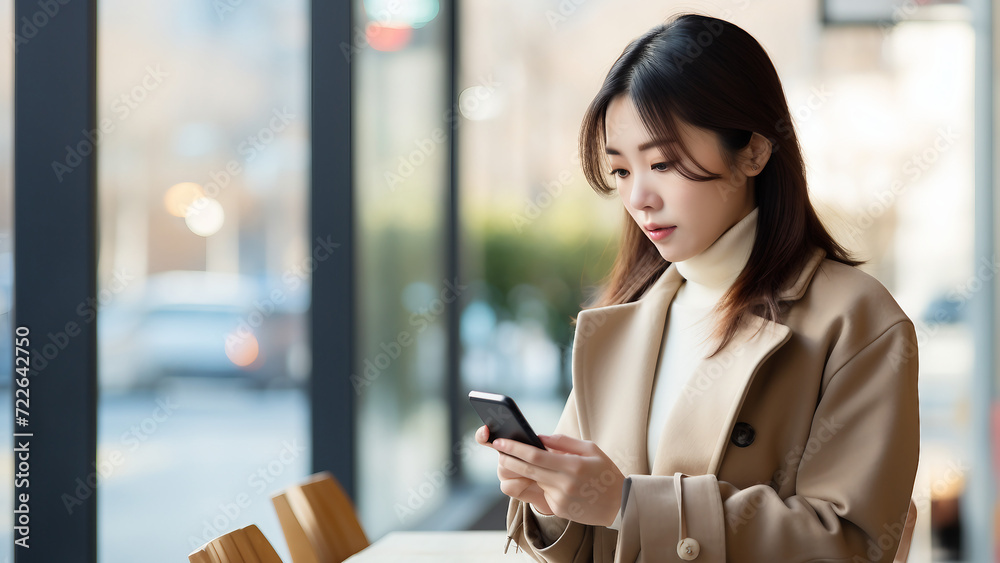 © INHYE GAL - woman texting on mobile phone