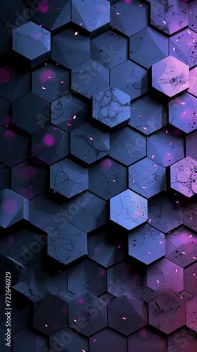 Abstract hexagon geometry background 