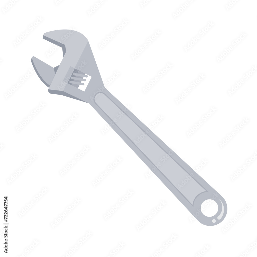Crescent wrench tool isolated graphic icon symbol Crescent wrench tool isolated graphic icon symbol