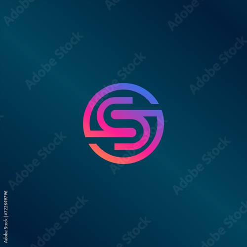 SO OS logo. the letter S and O perfectly combined into a new, modern and original Logo