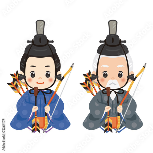 雛祭り　随身　右大臣と左大臣セット