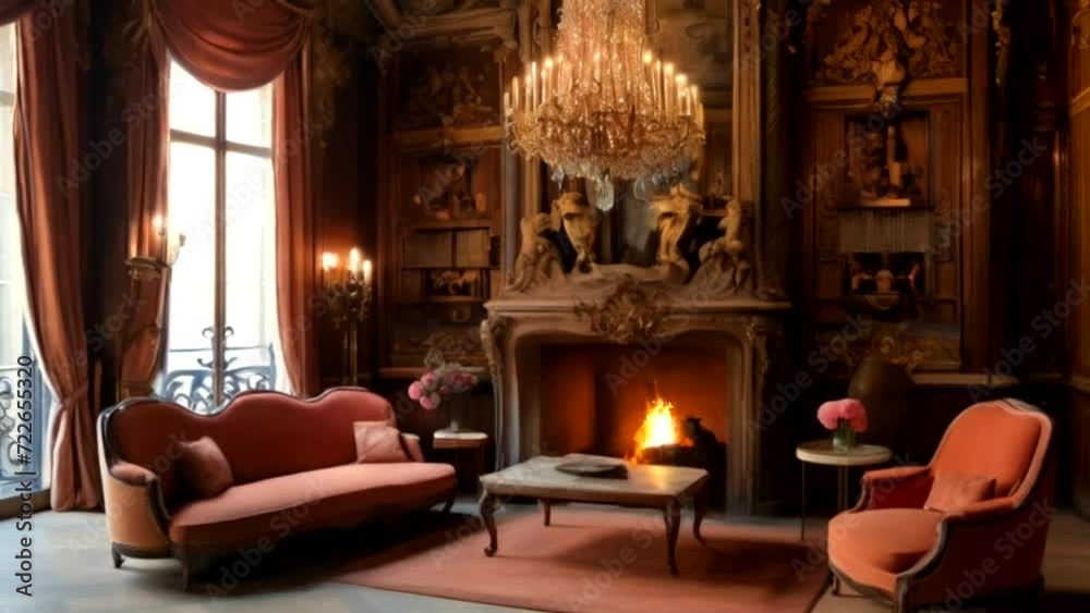 The most beautiful Fireplace Room in winter and spring Seamless looping time-lapse 4k animation video background Generated AI
The most beautiful Fireplace Room in winter and spring Seamless looping time-lapse 4k animation video background Generated AI