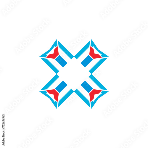 Initial logo letter X vector design