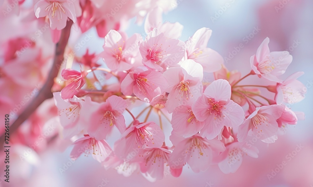 Obraz premium Sakura / Cherry blossom. selective focus, spring time. 