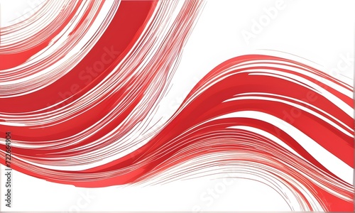 Brash stroke red color illustration.