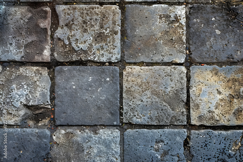 Fototapeta premium Tudor square cinderblock surface material texture