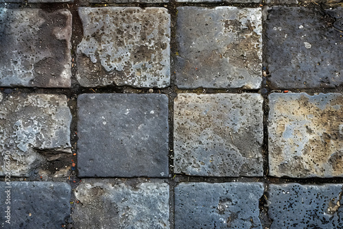 Tudor square cinderblock surface material texture