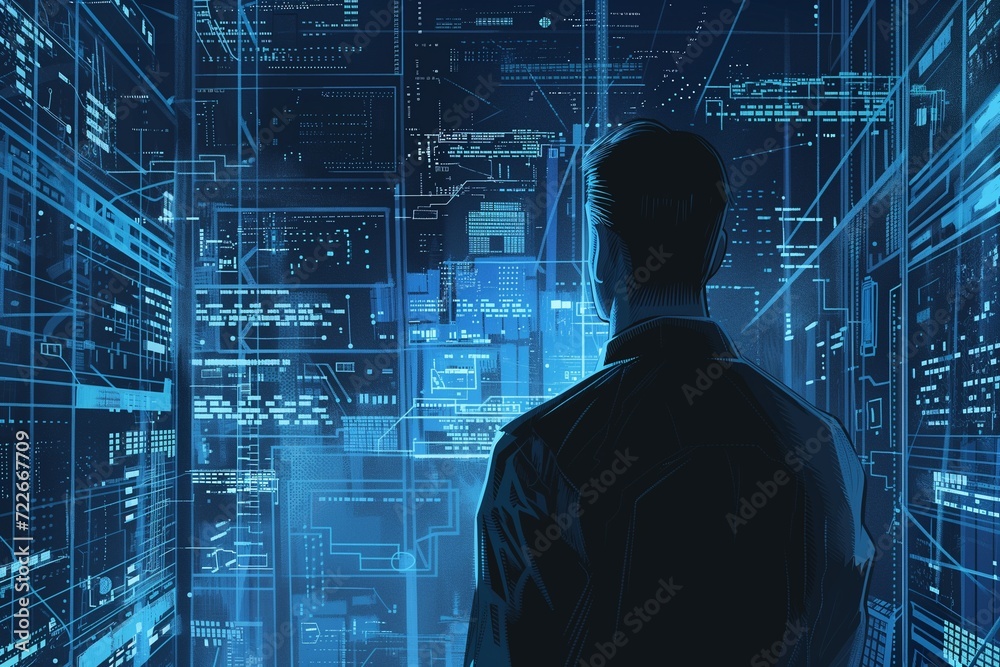 businessman and technology businessman and technology