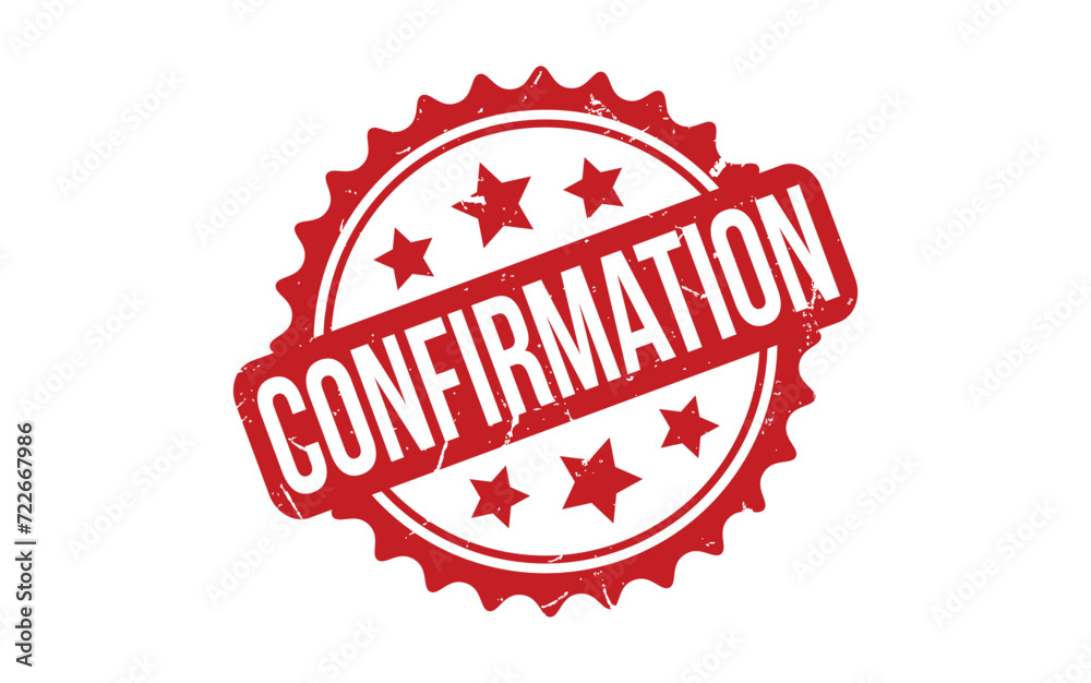 Obraz premium Confirmation rubber grunge stamp seal vector