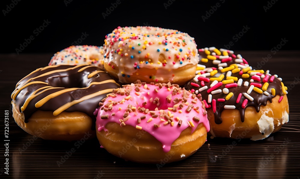 Assorted sweet donuts