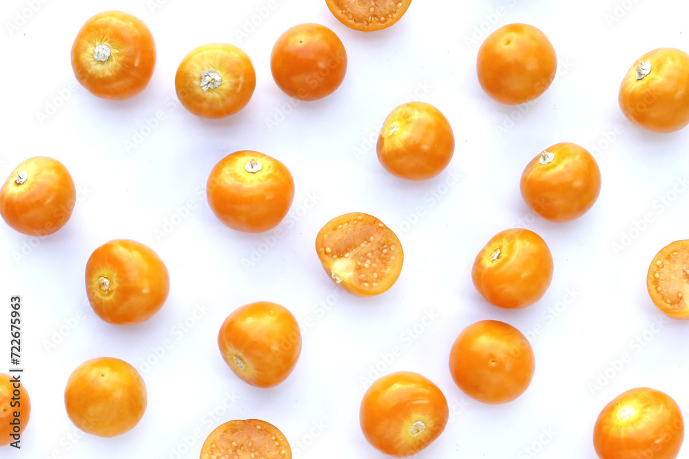 Fresh cape gooseberry. Delicious tropical fruit Fresh cape gooseberry. Delicious tropical fruit