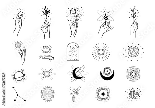 Cosmic Art Vintage Illustration Set