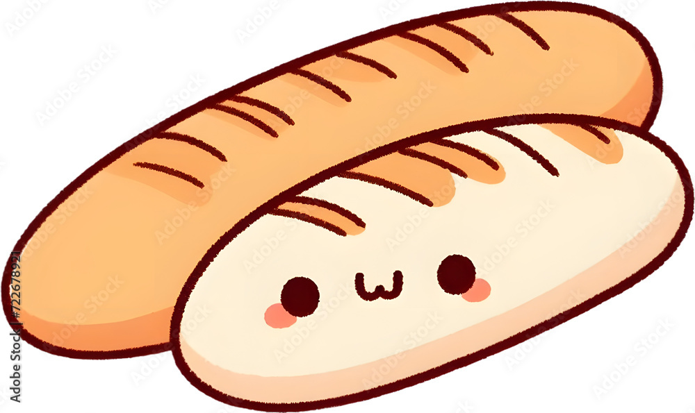 Baquette bread - 바케트빵. Generative AI
