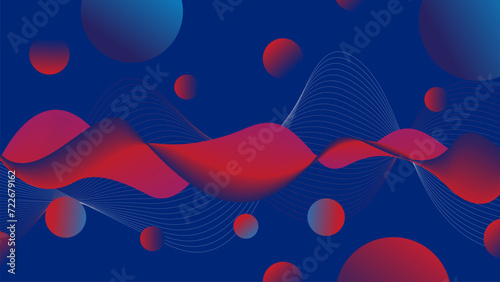 Red and blue abstract line blend background. suitable for brochures, printing, presentation, etc.