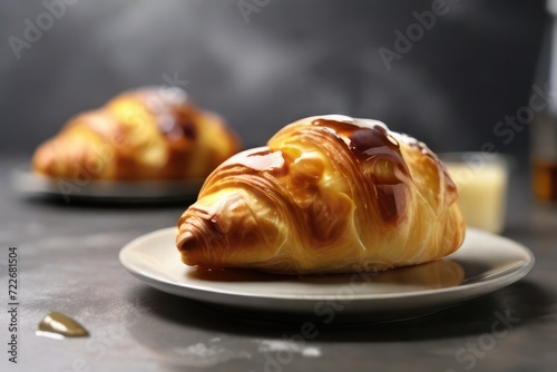croissant on a plate