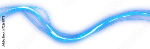 luxury blue sparkling light line element 