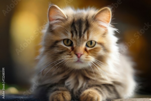 portrait of a cat with eyes