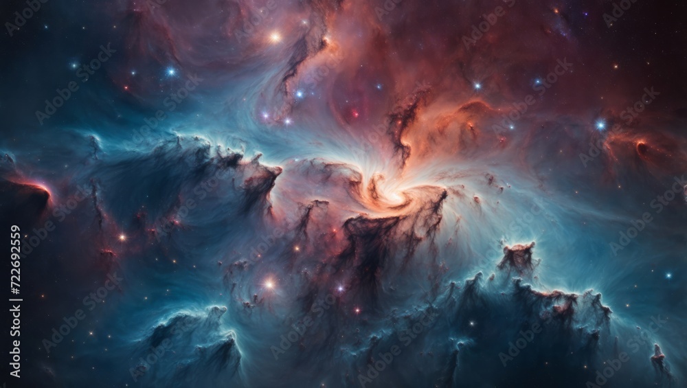 Abstract space background with nebula and stars Abstract space background with nebula and stars