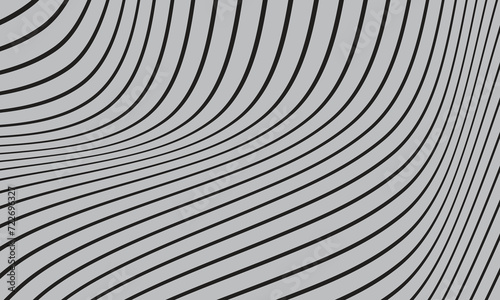 abstract seamless black diagonal wave line pattern on grey.