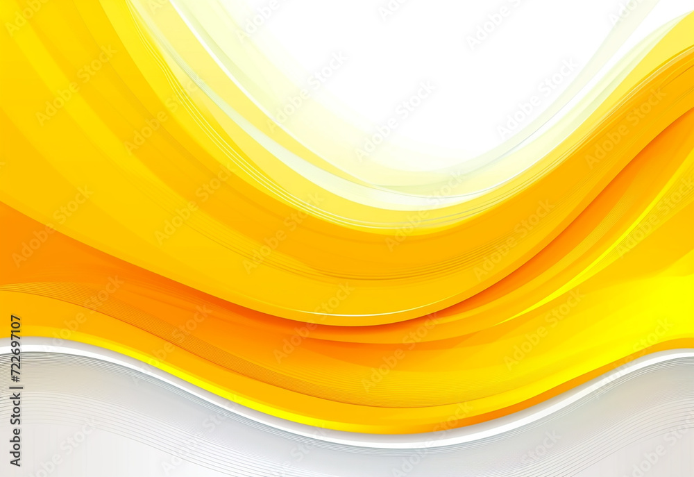 Abstract Yellow White Wave Background Design with Empty Space for Text Abstract Yellow White Wave Background Design with Empty Space for Text
