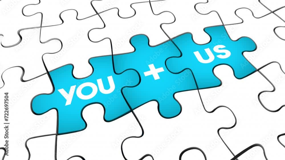 You Plus Us Compatibility Puzzle Fit In Here Welcome 3d Animation You Plus Us Compatibility Puzzle Fit In Here Welcome 3d Animation