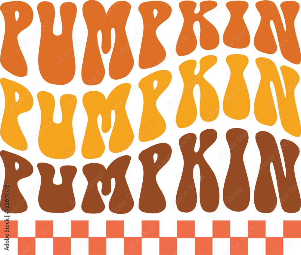 Retro Fall And Pumpkin Svg Design, Hello Fall Cozy Pumpkin Season, Groovy Fall Pumpkin png, thanksgiving svg,