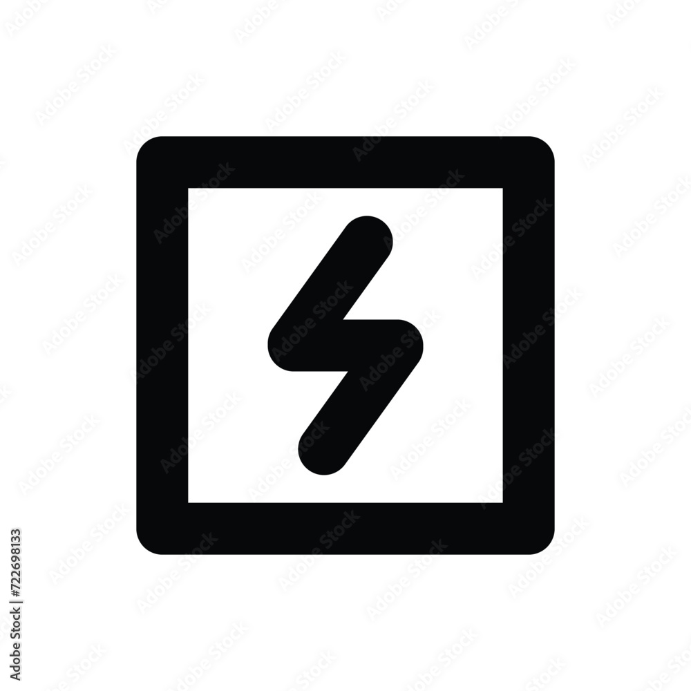 high volt danger caution sign of square alert electrical hazard traffic warning danger icon design vector flat design for website mobile isolated on white Background high volt danger caution sign of square alert electrical hazard traffic warning danger icon design vector flat design for website mobile isolated on white Background