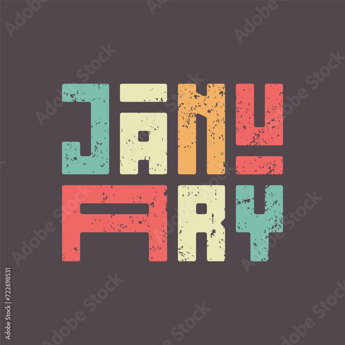 January Lettering Style