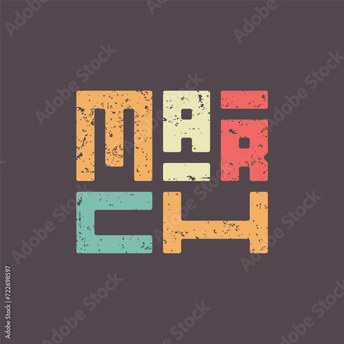 March Lettering Style