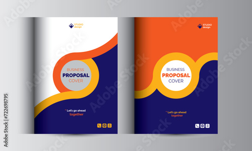 Business Proposal Cover Design Template Concepts