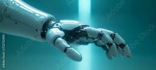 Robot arm. Generative AI technology.